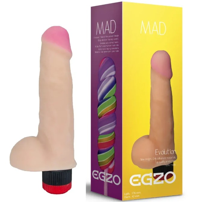 Вибратор EGZO Ciberskin V004 ( 17,6 см х 4,2 см ) - зображення 1