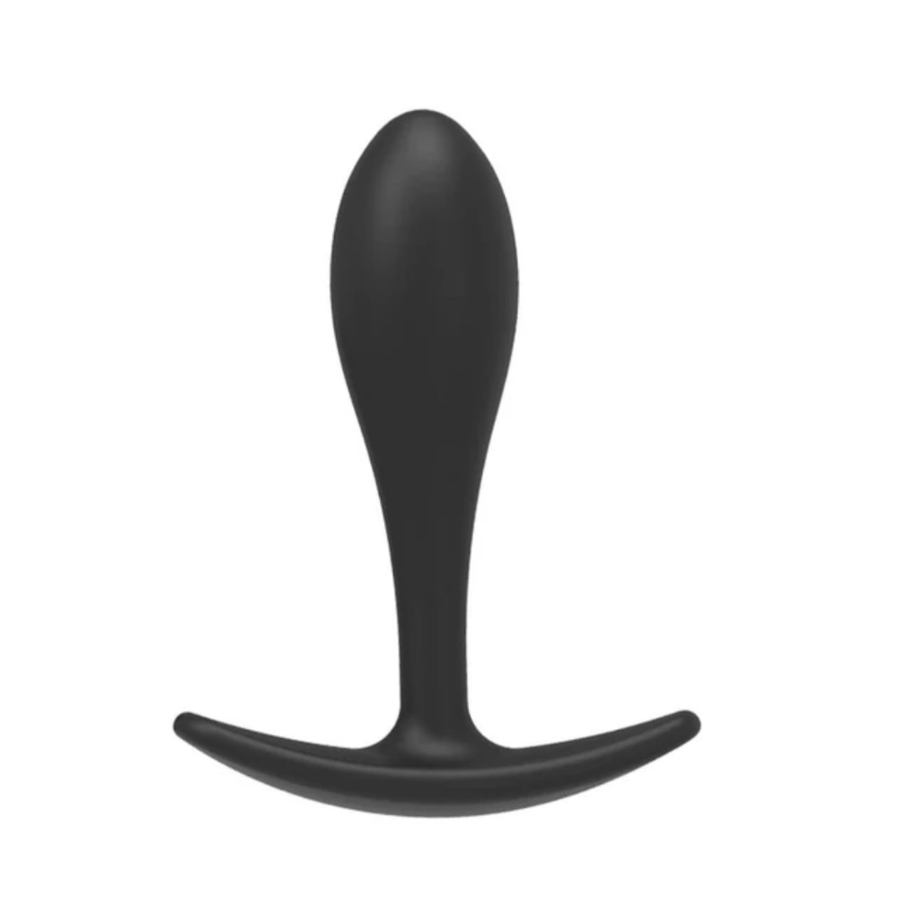 Силиконовая анальная втулка Black silicone, размер L - зображення 1