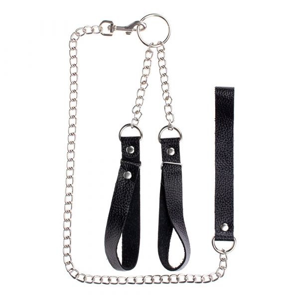 Наручники с поводком Gentle Hold, Black - зображення 1