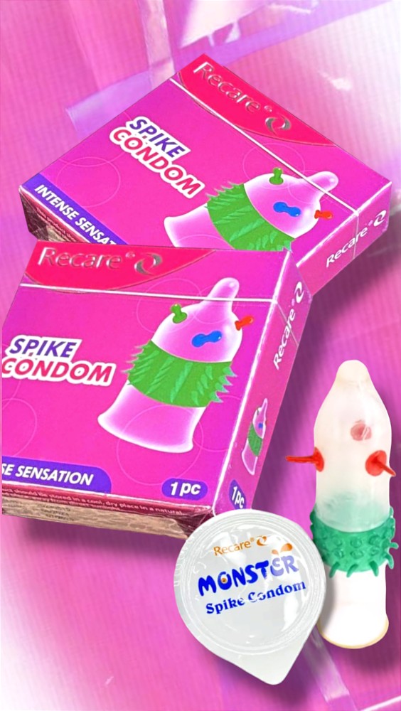 Презерватив Recare Spike Condon с шипами и шариками (упаковка 1шт) - зображення 1