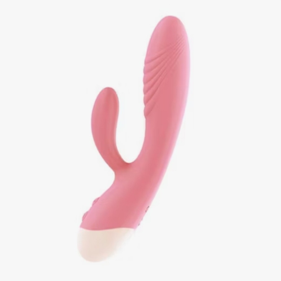 Вибратор кролик " Pink massager", розовый, 10 режимов вибрации - зображення 1